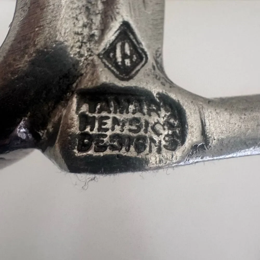 Tamar Mensios Studio Pewter Heart U Ring Holder Hand Made Signed Jewelry Gift